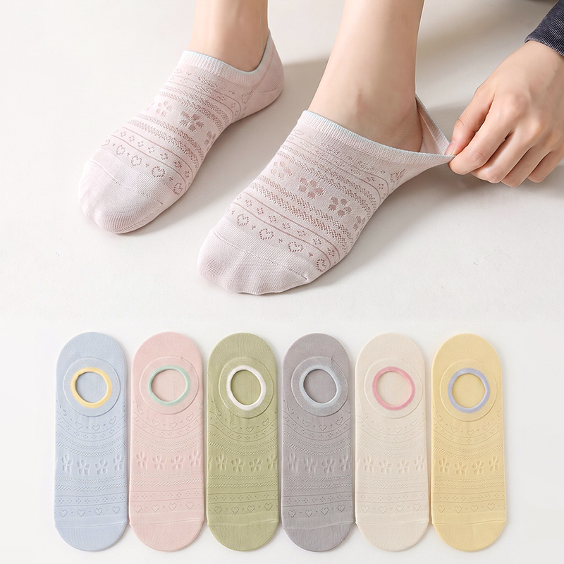 Invisibility Sock Loafer - 6 أزواج من الجوارب النسائية غير