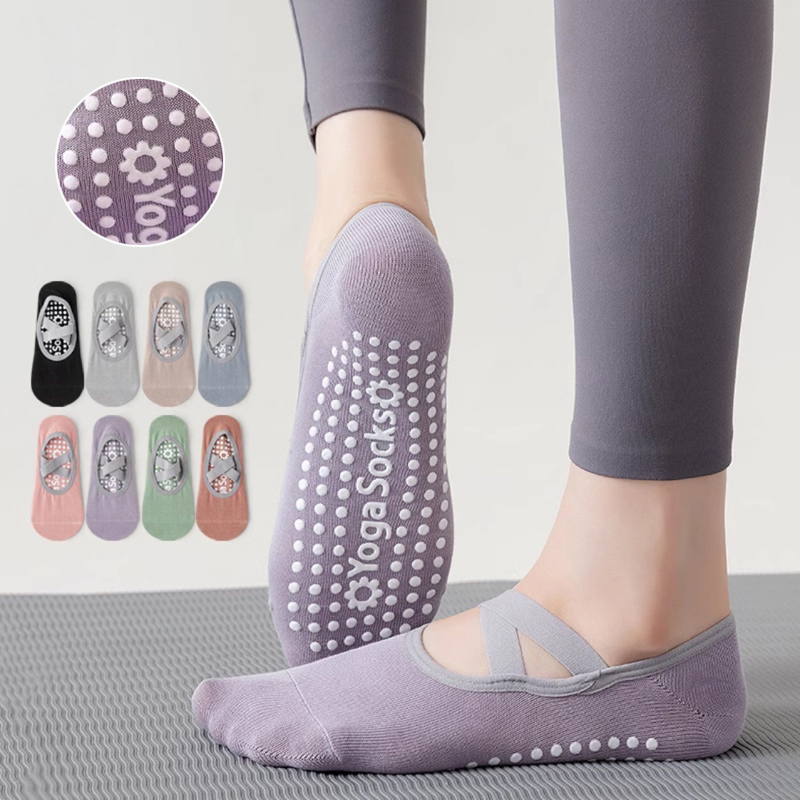 Grip Sock Yoga - تنفس منشفة أسفل اليوغا الجوارب النساء