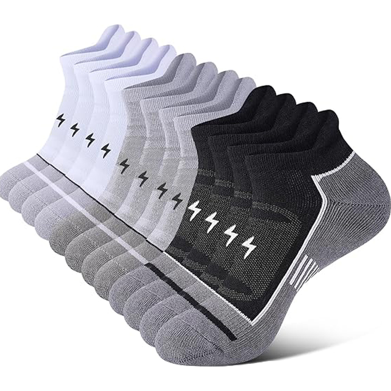 Athletic Sock Cushion - 6 أزواج من الجوارب الرياضية للرجال،