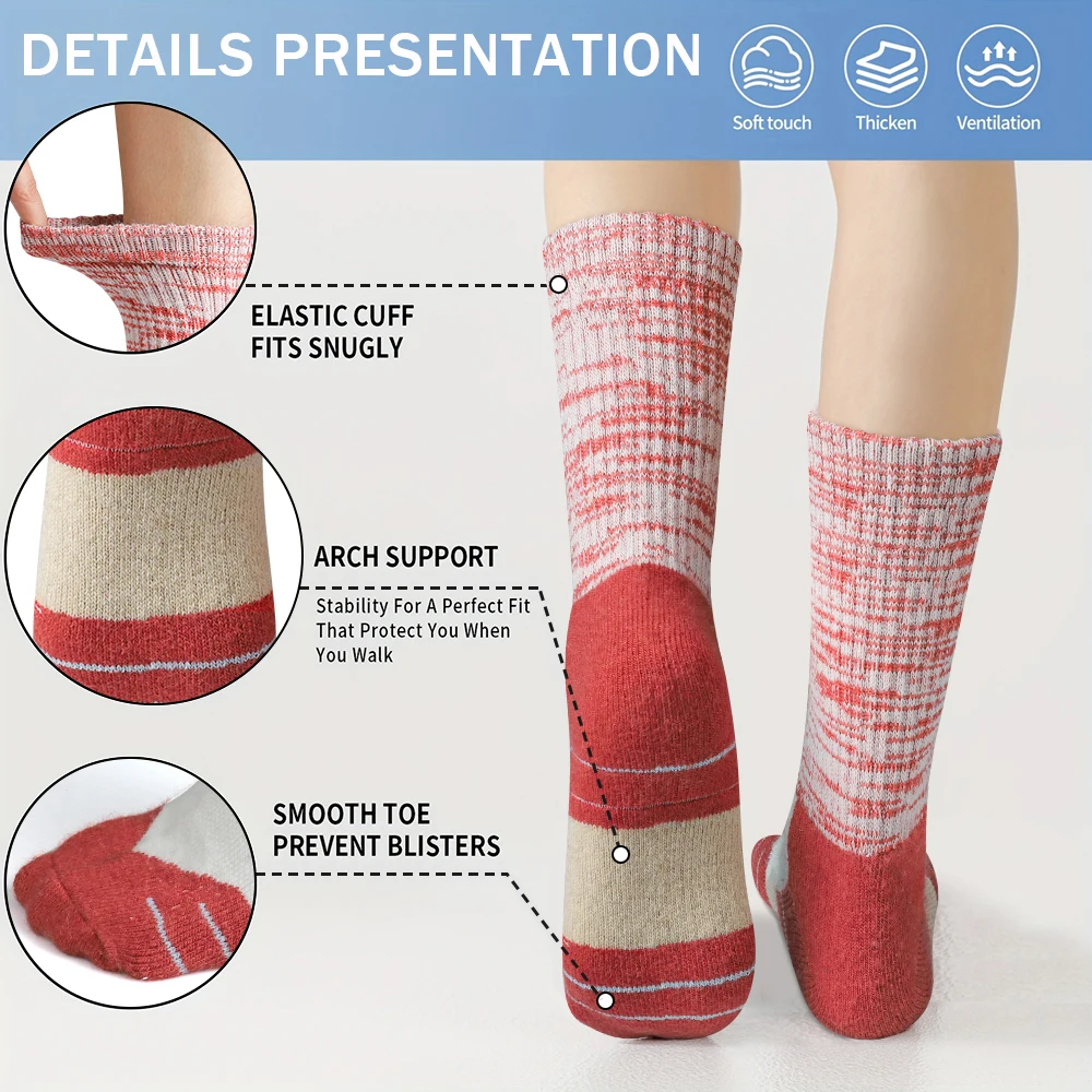 5 أزواج من الجوارب الصوفية الن - مراجعة Wool Hiking Sock وسعره