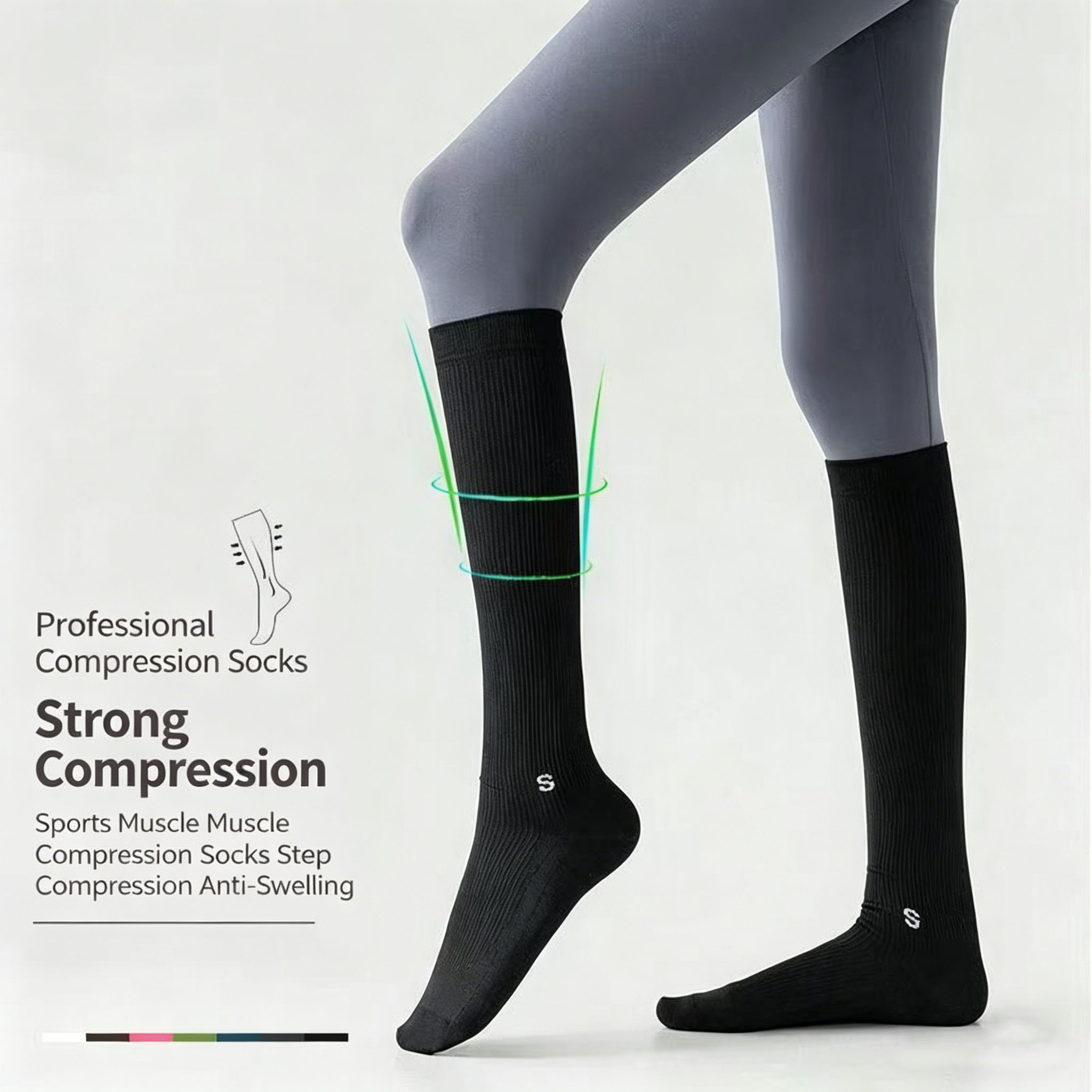 جوارب ضاغطة رياضية احترافية لل - مراجعة Compression Sleeve Calf وسعره