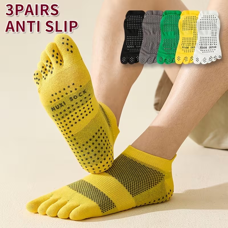 جوارب رجالية بثلاثة أزواج، جوا - مراجعة Grip Sock Yoga وسعره