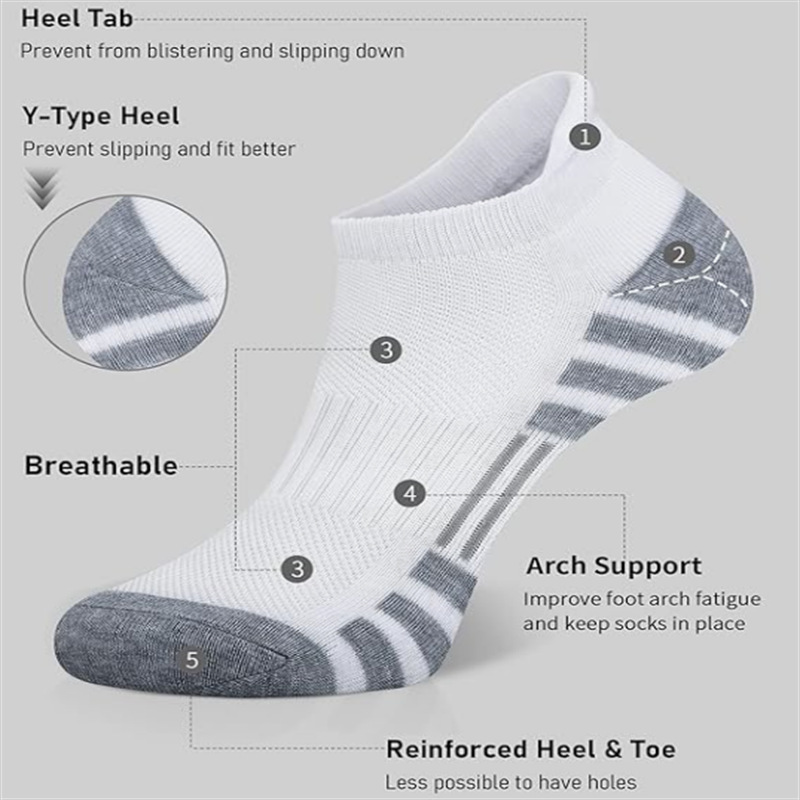 12 زوجًا من الجوارب الرياضية ا - مراجعة Athletic Sock Cushion وسعره