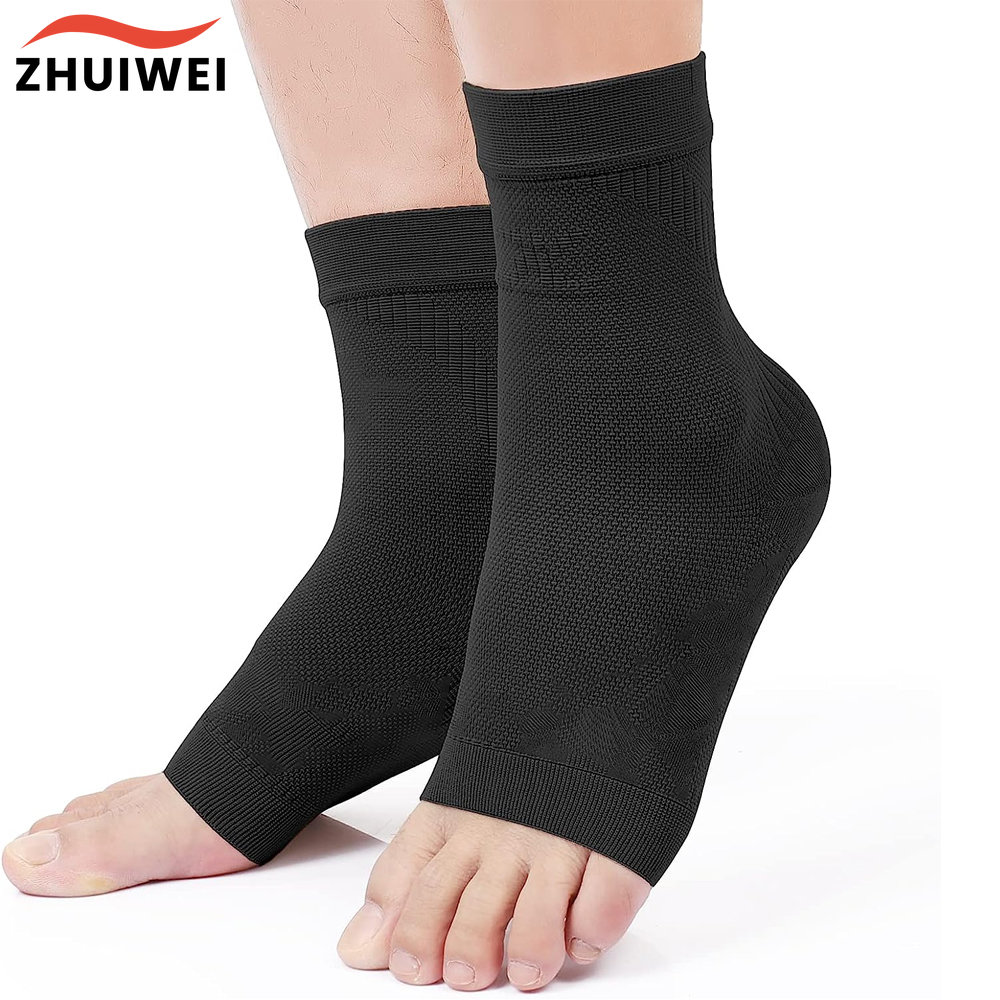 1 زوج دعامة الكاحل كم دعم ضغط  - مراجعة Ankle Brace Sock وسعره