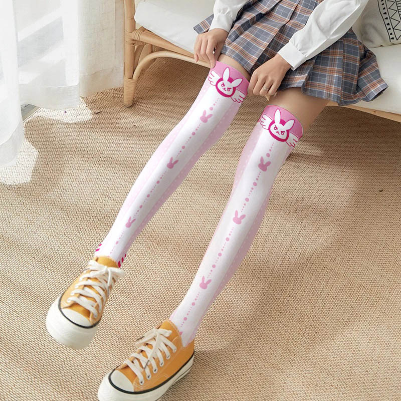 لعبة OW D.Va الكرتون المطبوعة  - مراجعة Silk Sock Bamboo وسعره