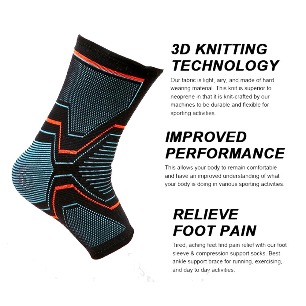 1 قطعة دعامة الكاحل كم ضغط إصا - مراجعة Ankle Brace Sock وسعره