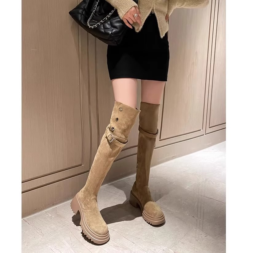 أحذية فوق الركبة 2025 أحذية غر - مراجعة Knee High Sock Women وسعره