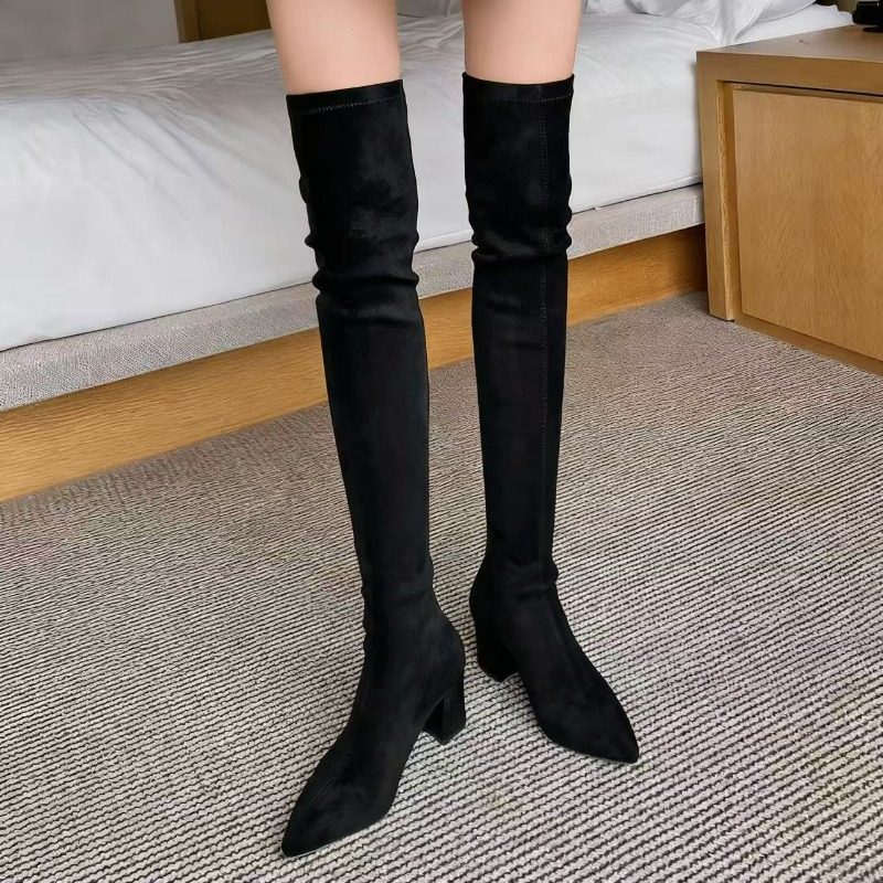أحذية نسائية مثيرة بمقدمة مدبب - مراجعة Knee High Sock Women وسعره