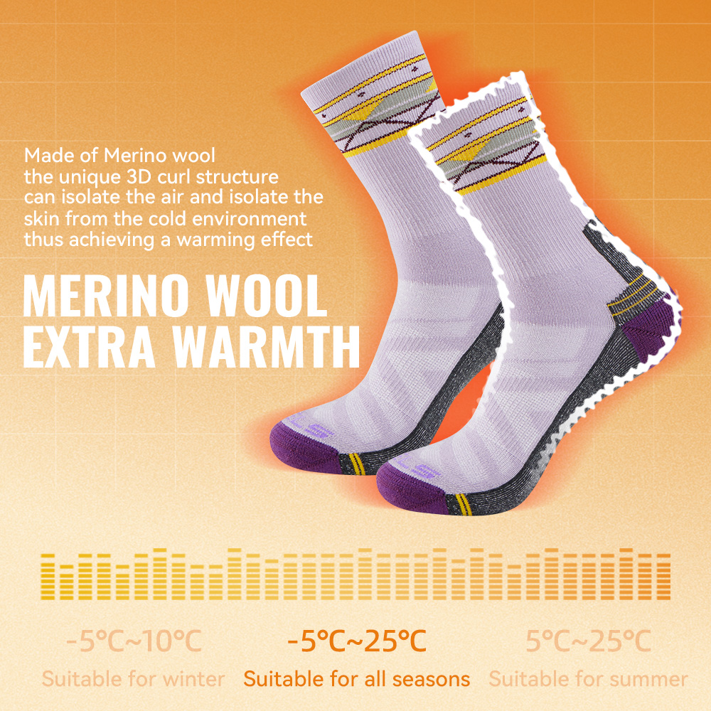 جوارب رياضية من صوف الميرينو م - مراجعة Wool Hiking Sock وسعره