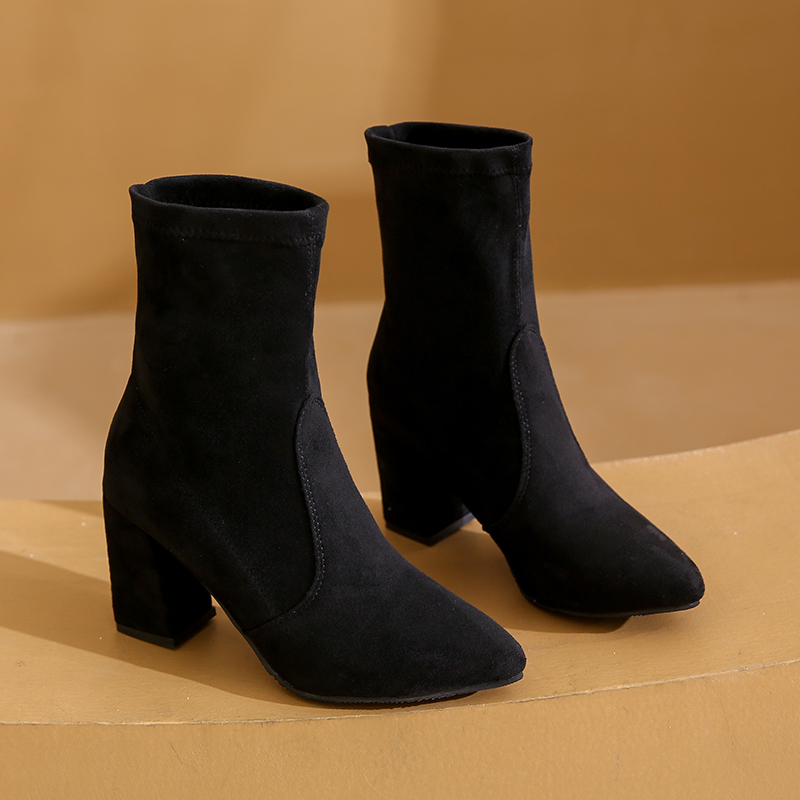 أحذية شتوية جديدة بكعب مكتنز أ - مراجعة No Show Sock Women وسعره