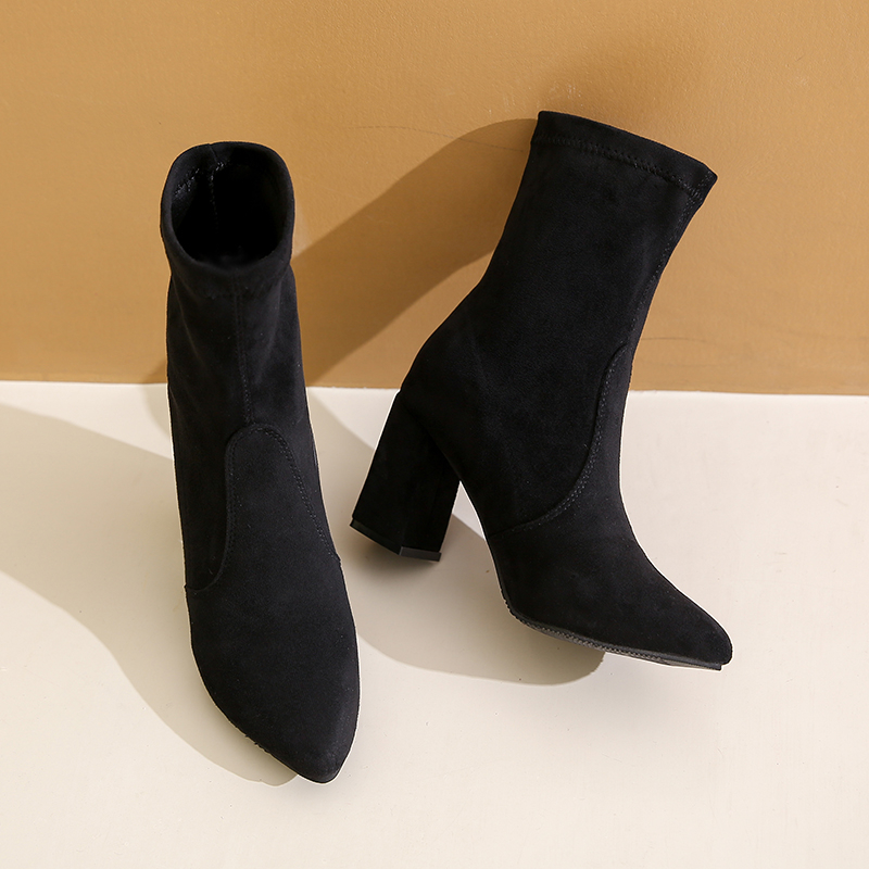 أحذية شتوية جديدة بكعب مكتنز أ - مراجعة No Show Sock Women وسعره