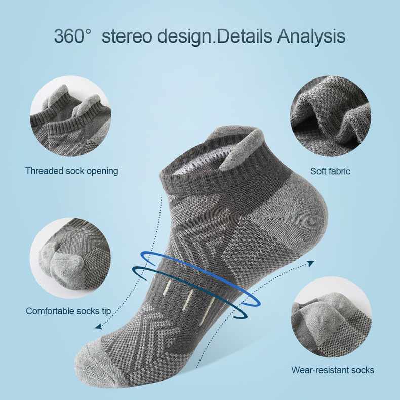 6 أزواج من الجوارب الرياضية ال - مراجعة Athletic Sock Cushion وسعره